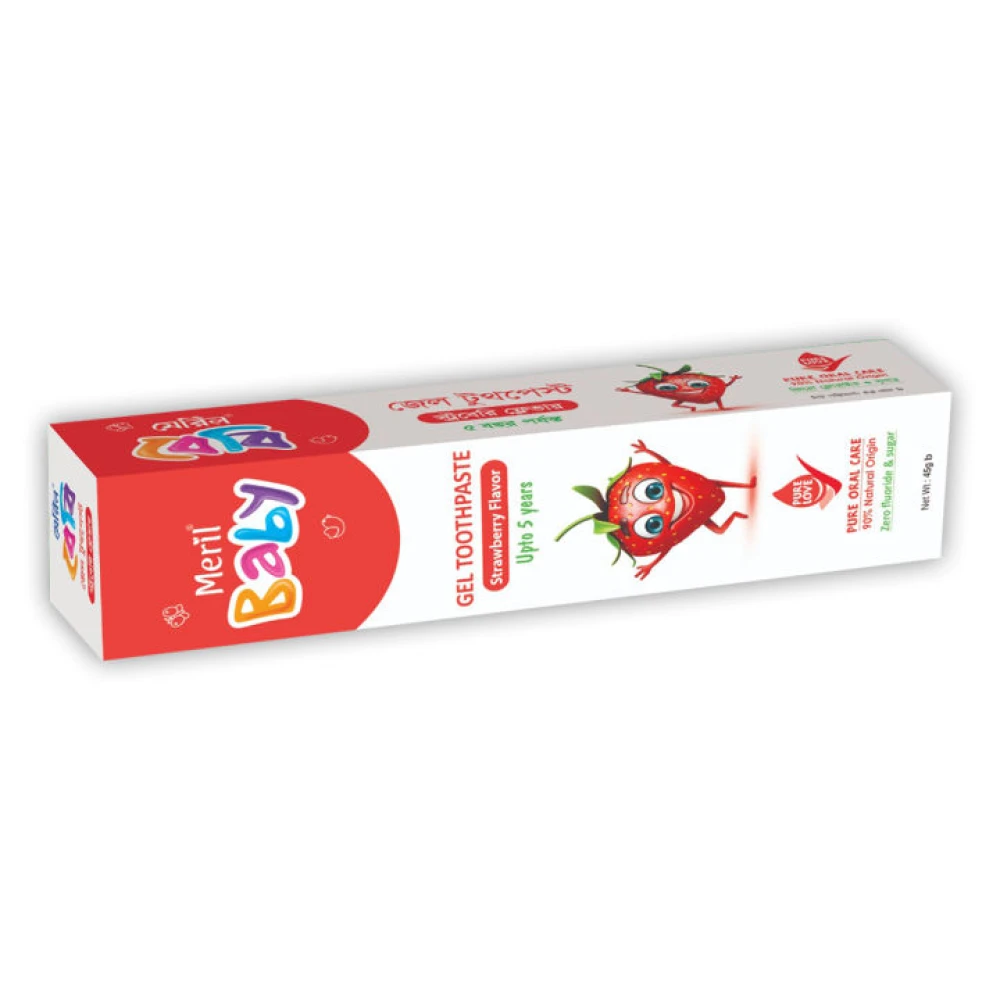 Meril Baby Strawberry Gel Toothpaste 45g