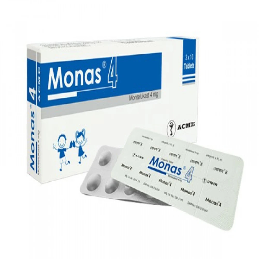 Monas 4 mg tablet