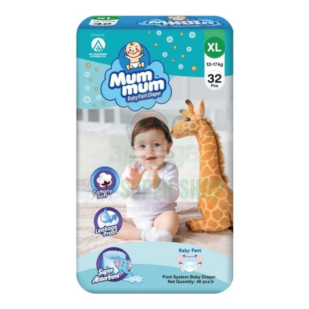 Mum Mum Baby Pant Diaper XL (12-17kg) 32pcs