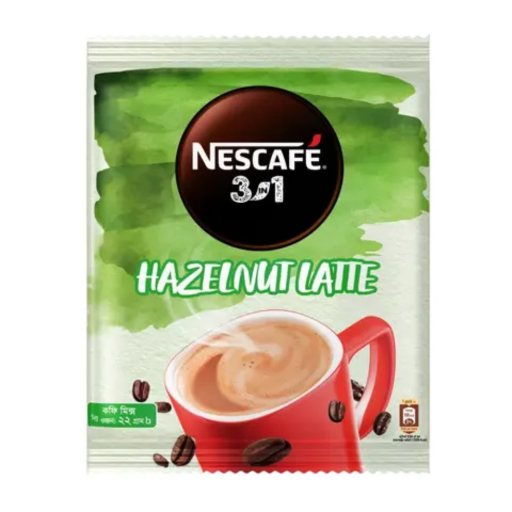 Nescafe 3in1 Hazelnut Latte Coffe 22g