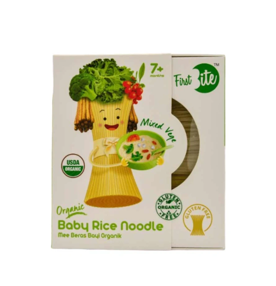 Organic Baby Rice Noodles Mixed Vege 180g