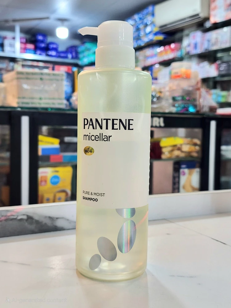 Pantene Micellar Silicone-Free Shampoo Pure & Moist Pump 400ml