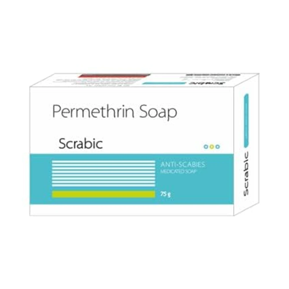 Permethrin Anti Scabies Scrabic Soap 75gm