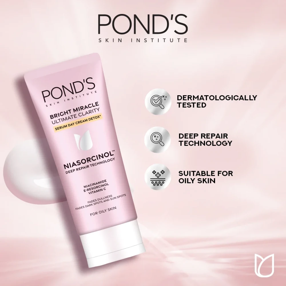 Ponds Bright Miracle Ultimate Clarity Cream Niasorcinol - 40g