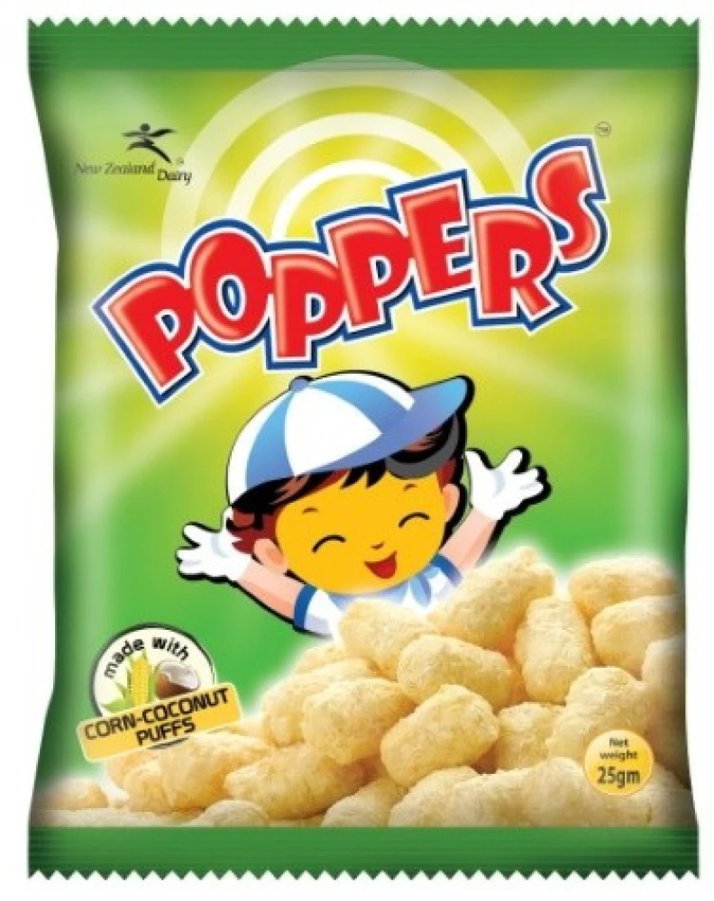 Poppers Chips Corn-Coconut Puffs 25g