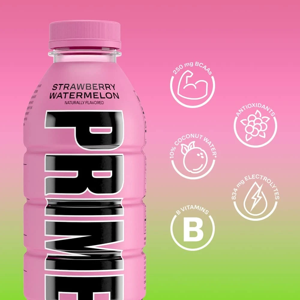 PRIME Strawberry Watermelon Hydration Drink 500ml