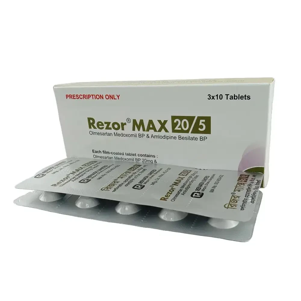 Rezor Max 5 mg+20 mg Tablet