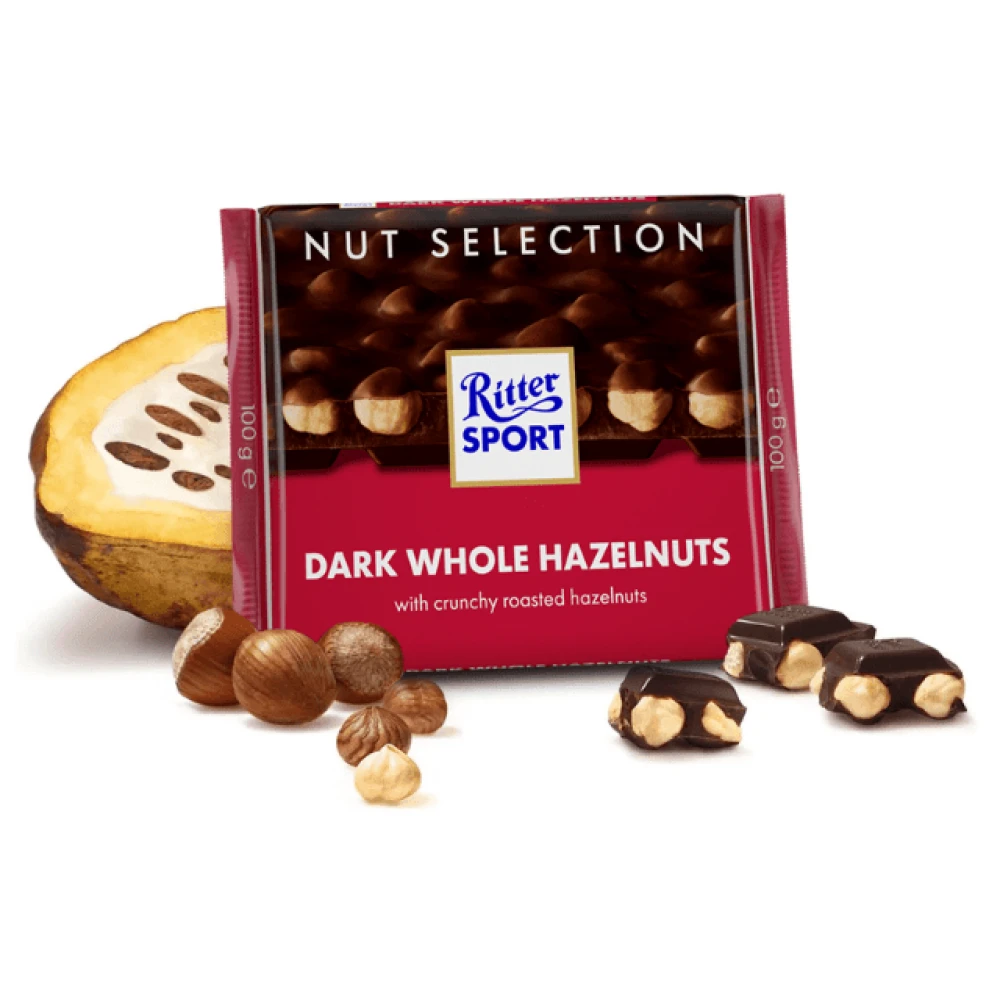 Ritter Sport Dark Whole Hazelnut 100g