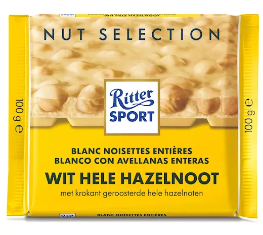 Ritter Sport White Whole Hazelnut 100g