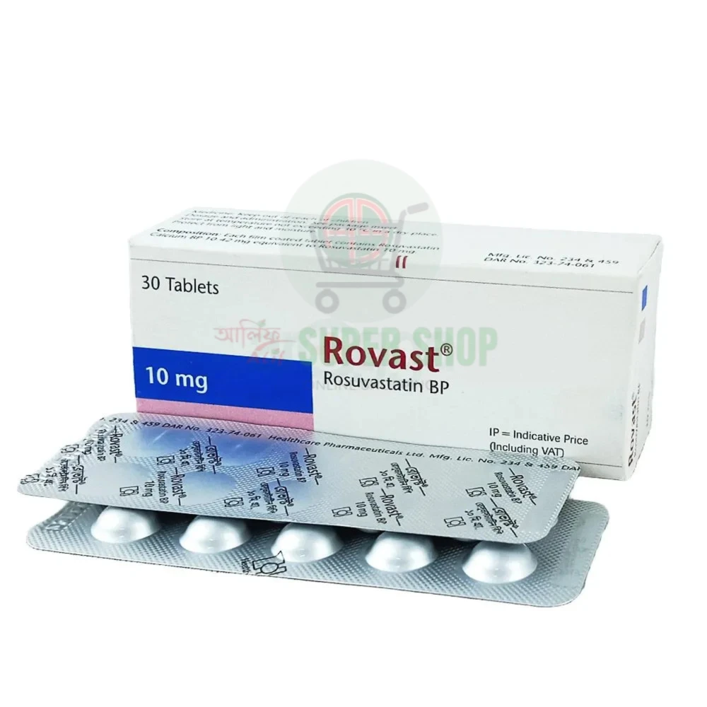 Rovast 10mg Tablet