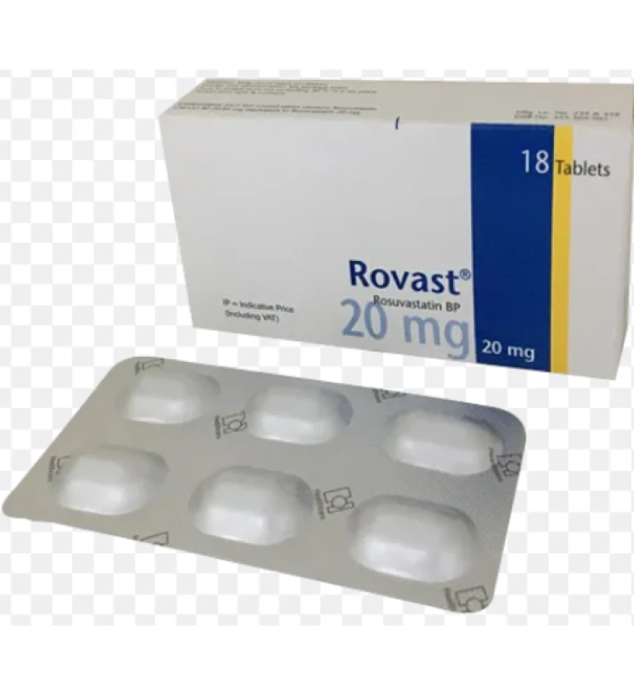 Rovast 20mg Tablet