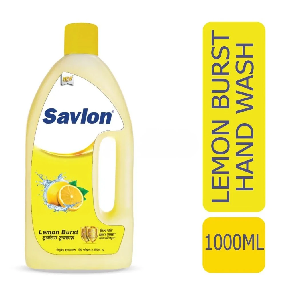 Savlon Lemon Burst Liquid Handwash 1L