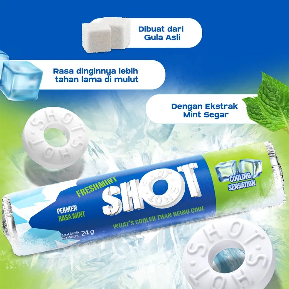 Savoria Freshmint Shot Candy 24g