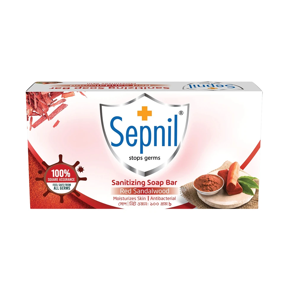 Sepnil Red Sandalwood Sanitizing Soap Bar 100g