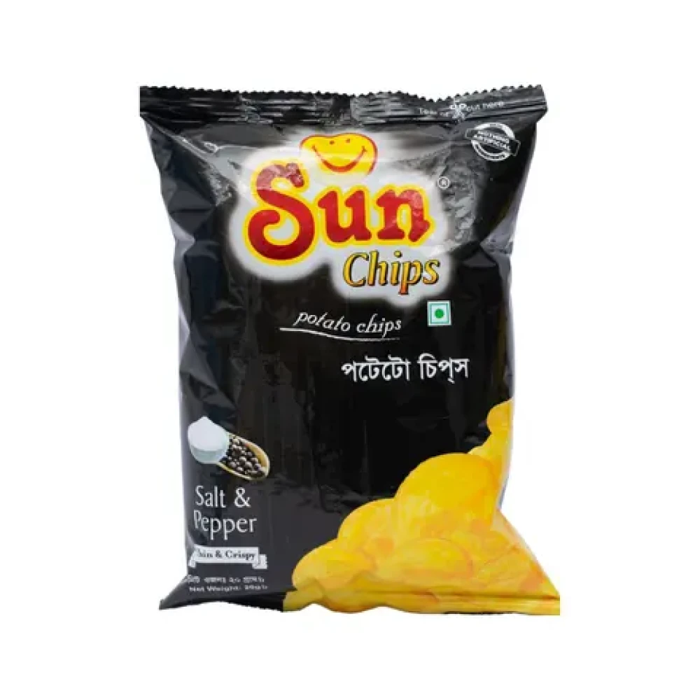 Sun Salt & Paper Potato Chips 20g