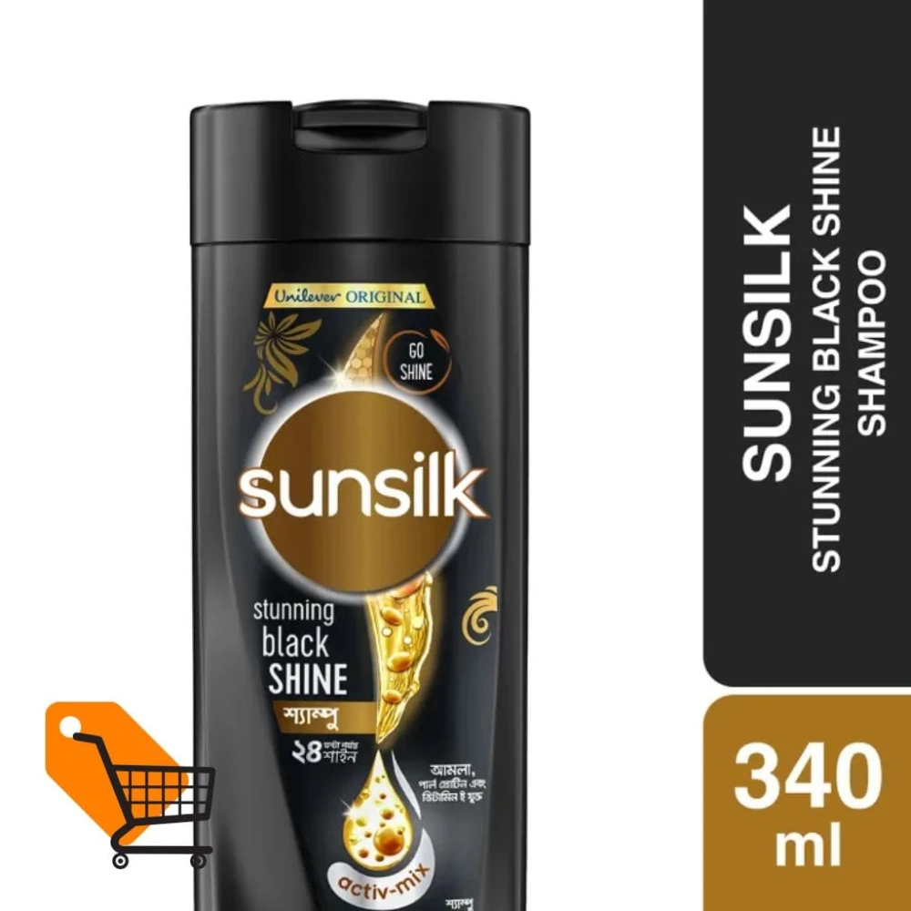 Sunsilk Black Shine Shampoo 340ml