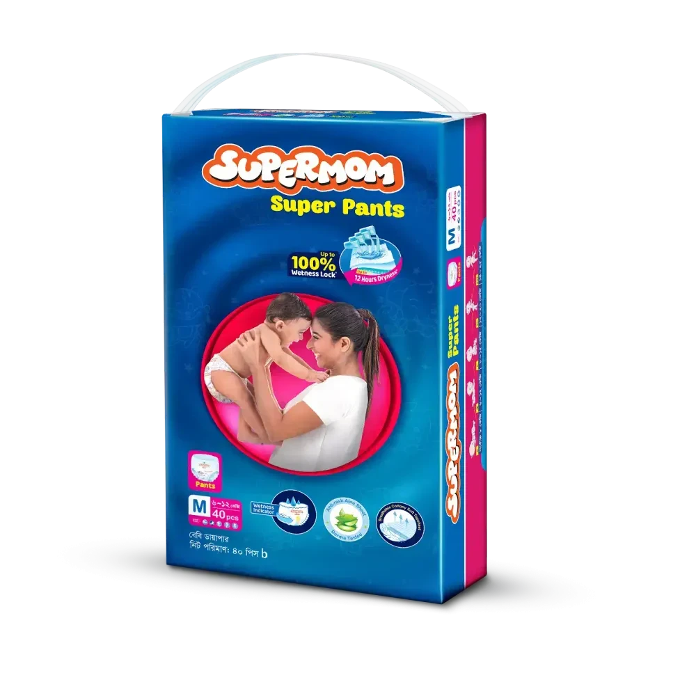 Supermom Baby Super Pant Diaper Medium (6-12)kg 40pcs