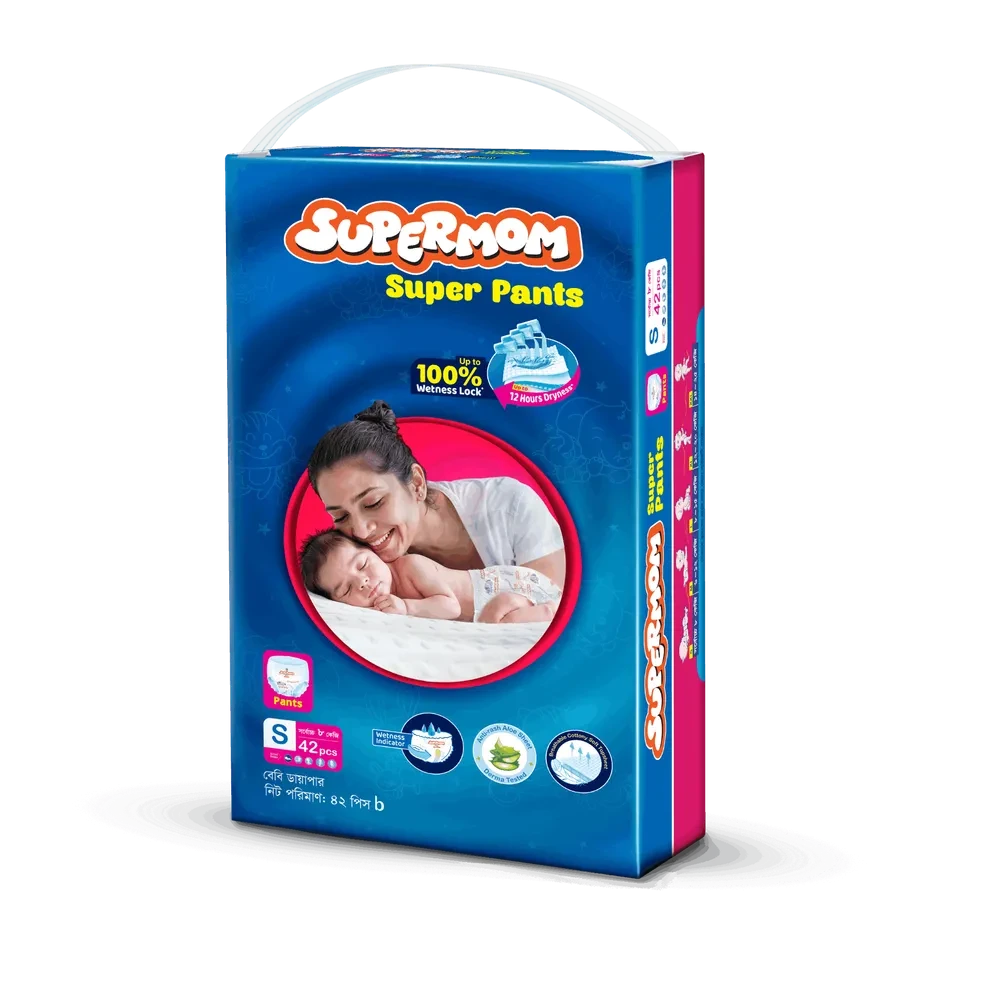 Supermom Baby Super Pant Diaper Small (0-8)kg 42pcs