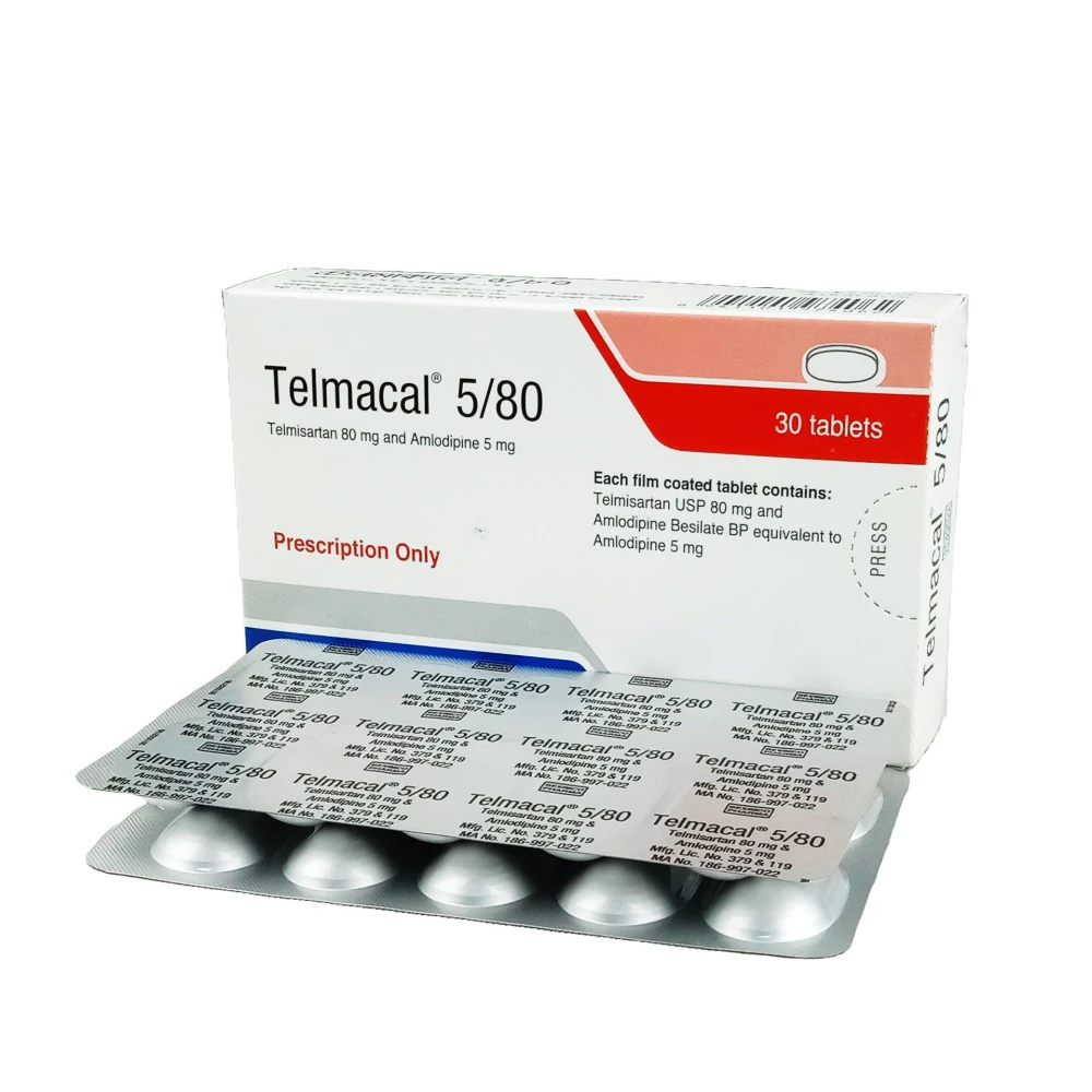 Telmacal 5/80 mg Tablets