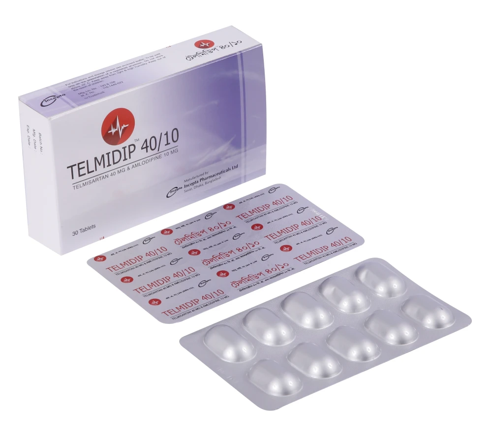 Telmidip 40/10mg Tab