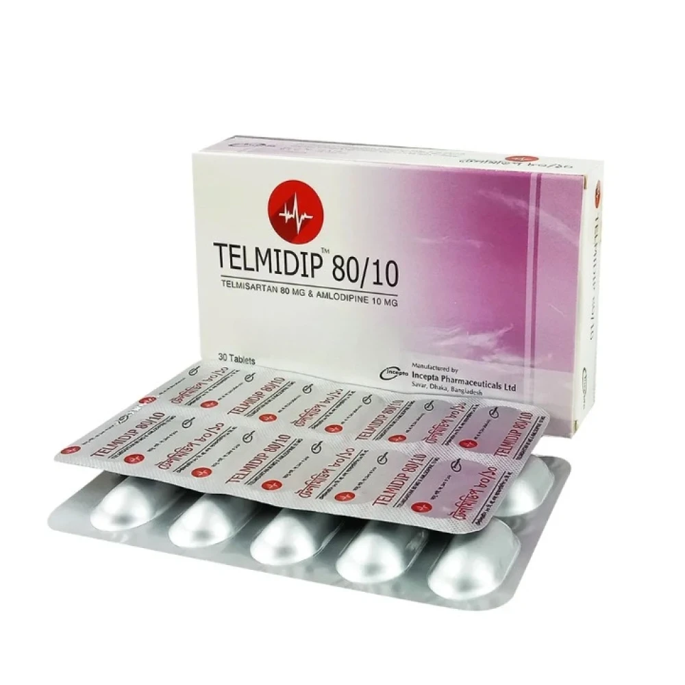 Telmidip 80/10mg Tab
