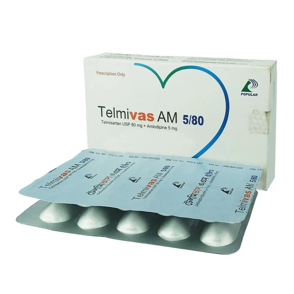 Telmivas-AM 5/80mg Tablet