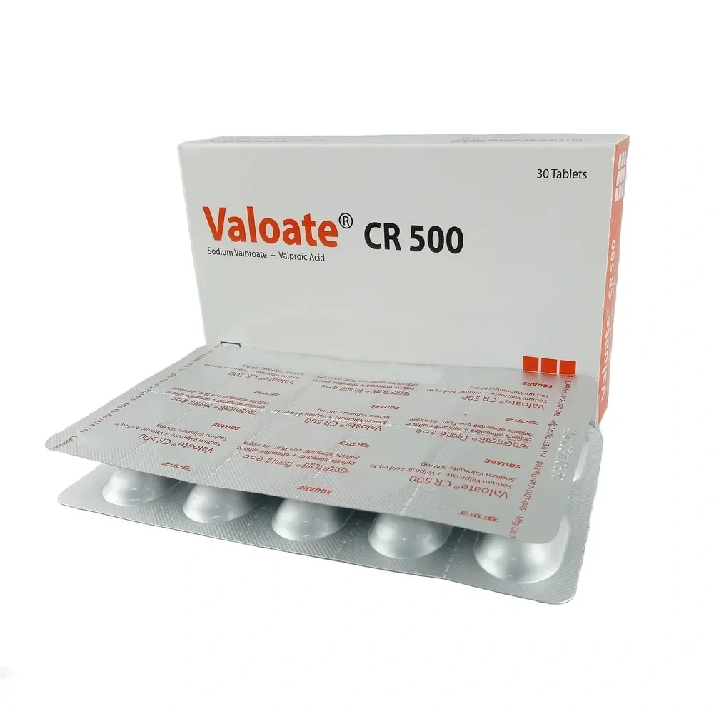 Valoate CR 500 mg Tablet