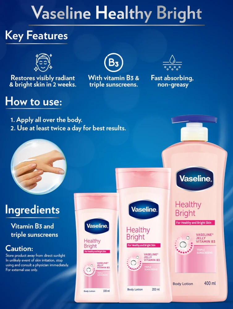 Vaseline Healthy Bright Daily Brighteing Lotion 300ml