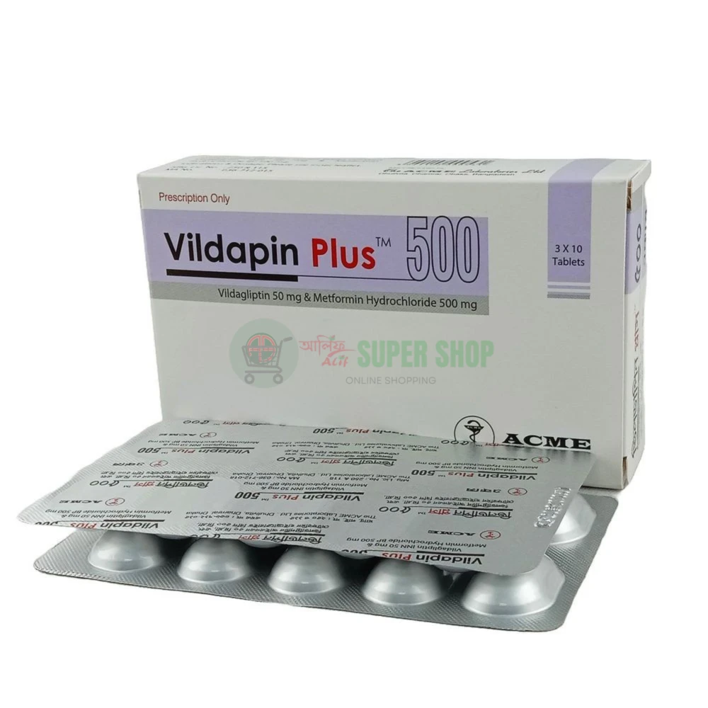 Vildapin Plus 500 Tablet