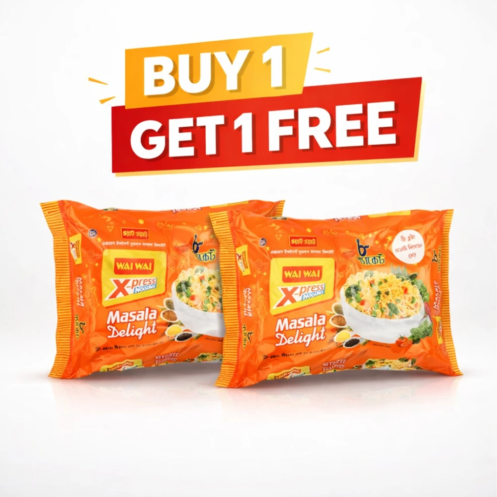 Wai Wai Xpress Masala Delight Noodles 8pcs 400g (Buy1 Get 1 Free)