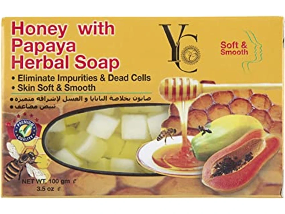 YC Honey With Papaya Herbal Soap 100g