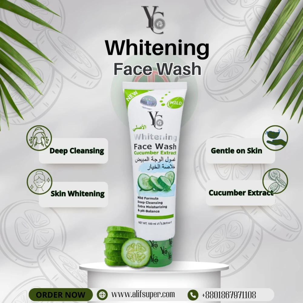 YC Whitening Face Wash Cucumber Extract - 100ml